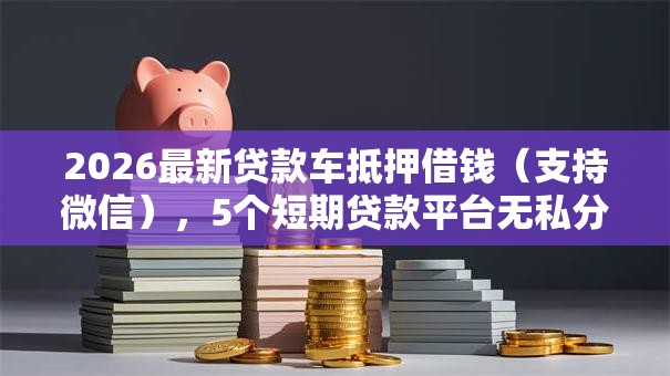 2026最新贷款车抵押借钱（支持微信），5个短期贷款平台无私分享
