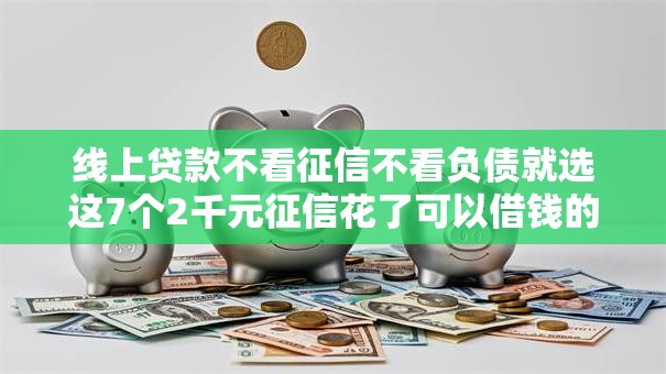 线上贷款不看征信不看负债就选这7个2千元征信花了可以借钱的网贷口子