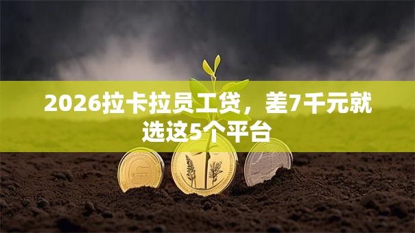 2026拉卡拉员工贷，差7千元就选这5个平台