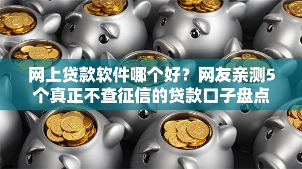 网上贷款软件哪个好？网友亲测5个真正不查征信的贷款口子盘点