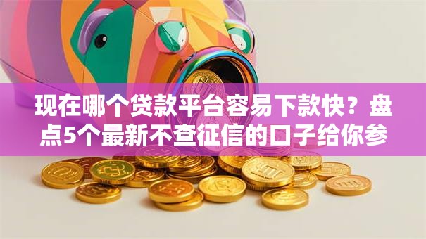 现在哪个贷款平台容易下款快？盘点5个最新不查征信的口子给你参考