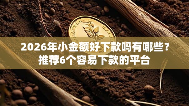 2026年小金额好下款吗有哪些？推荐6个容易下款的平台