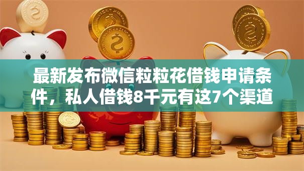 最新发布微信粒粒花借钱申请条件，私人借钱8千元有这7个渠道
