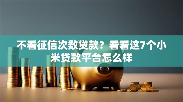 不看征信次数贷款？看看这7个小米贷款平台怎么样