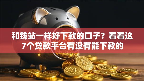 和钱站一样好下款的口子？看看这7个贷款平台有没有能下款的