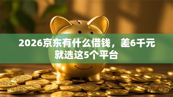 2026京东有什么借钱，差6千元就选这5个平台