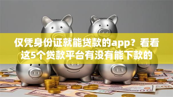 仅凭身份证就能贷款的app？看看这5个贷款平台有没有能下款的