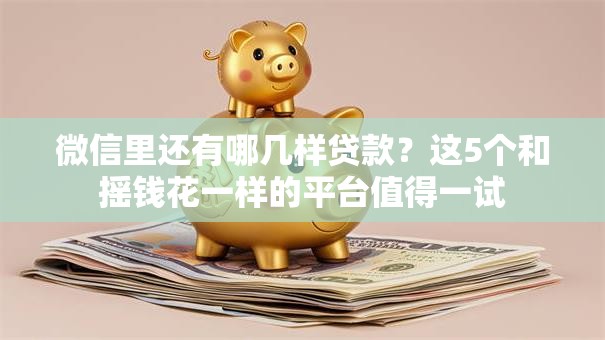 微信里还有哪几样贷款？这5个和摇钱花一样的平台值得一试