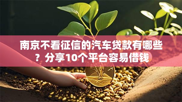 南京不看征信的汽车贷款有哪些？分享10个平台容易借钱