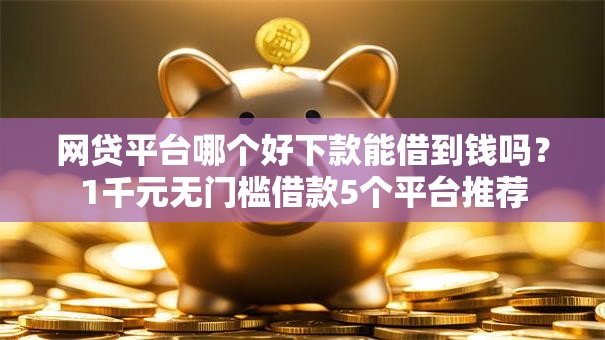 网贷平台哪个好下款能借到钱吗？1千元无门槛借款5个平台推荐