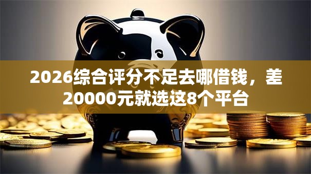 2026综合评分不足去哪借钱，差20000元就选这8个平台