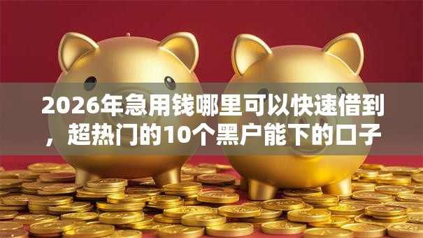 2026年急用钱哪里可以快速借到，超热门的10个黑户能下的口子2025推荐