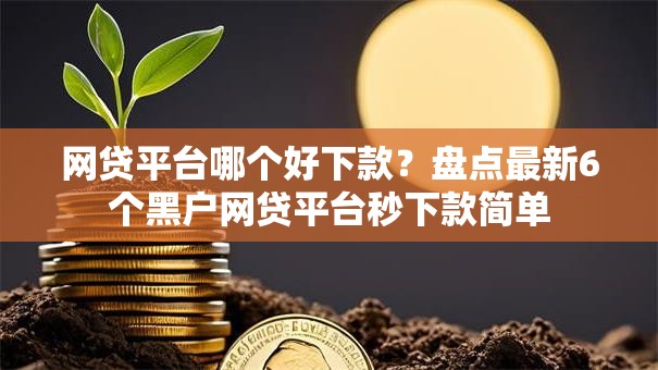 网贷平台哪个好下款？盘点最新6个黑户网贷平台秒下款简单