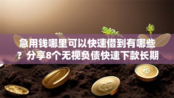 急用钱哪里可以快速借到有哪些？分享8个无视负债快速下款长期网贷的平台
