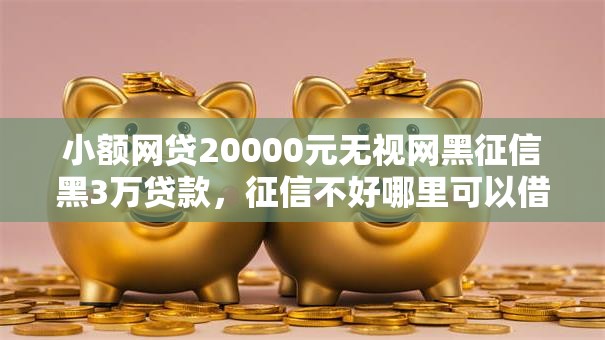 小额网贷20000元无视网黑征信黑3万贷款，征信不好哪里可以借钱的6个平台介绍