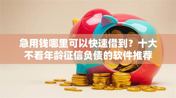 急用钱哪里可以快速借到？十大不看年龄征信负债的软件推荐
