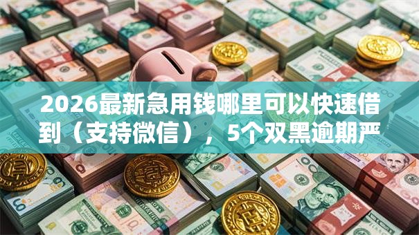 2026最新急用钱哪里可以快速借到（支持微信），5个双黑逾期严重能下款的平台无私分享