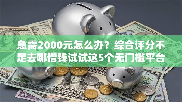 急需2000元怎么办？综合评分不足去哪借钱试试这5个无门槛平台