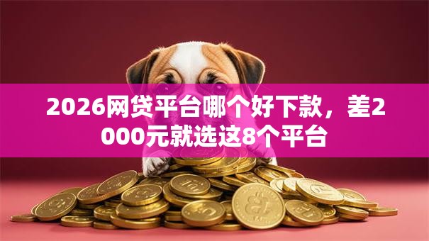 2026网贷平台哪个好下款，差2000元就选这8个平台