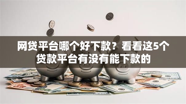 网贷平台哪个好下款？看看这5个贷款平台有没有能下款的