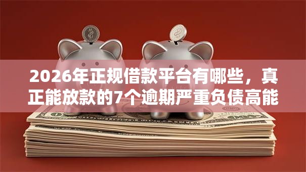 2026年正规借款平台有哪些，真正能放款的7个逾期严重负债高能下款的平台推荐