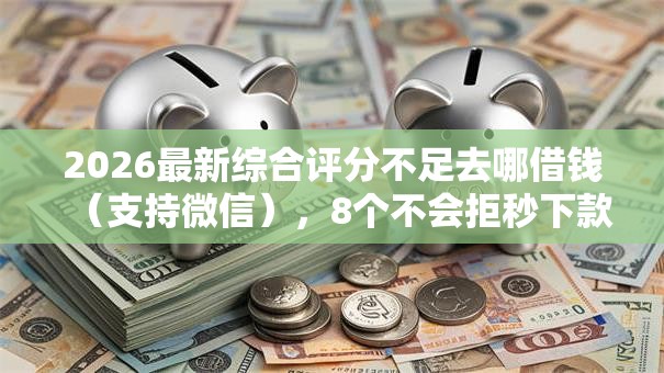 2026最新综合评分不足去哪借钱（支持微信），8个不会拒秒下款的高炮口子无私分享