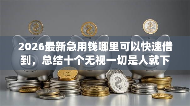 2026最新急用钱哪里可以快速借到，总结十个无视一切是人就下款app！