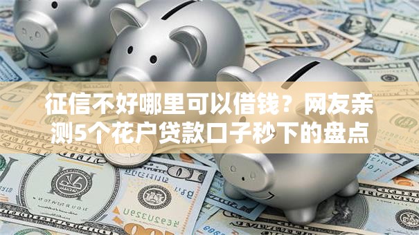 征信不好哪里可以借钱？网友亲测5个花户贷款口子秒下的盘点
