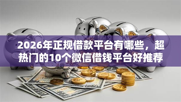 2026年正规借款平台有哪些，超热门的10个微信借钱平台好推荐