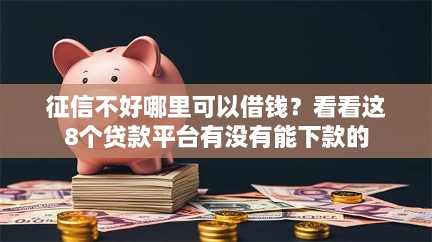征信不好哪里可以借钱?看看这8个贷款平台有没有能下款的 征信不好哪里可以借钱?看看这8个贷款平台有没有能下款的