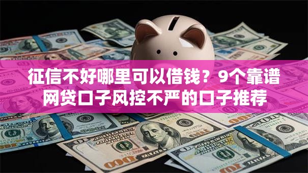 征信不好哪里可以借钱？9个靠谱网贷口子风控不严的口子推荐