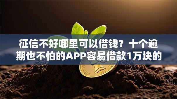 征信不好哪里可以借钱？十个逾期也不怕的APP容易借款1万块的口子