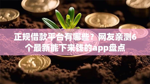 正规借款平台有哪些？网友亲测6个最新能下来钱的app盘点