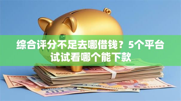 综合评分不足去哪借钱？5个平台试试看哪个能下款