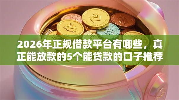 2026年正规借款平台有哪些，真正能放款的5个能贷款的口子推荐