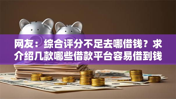 网友：综合评分不足去哪借钱？求介绍几款哪些借款平台容易借到钱