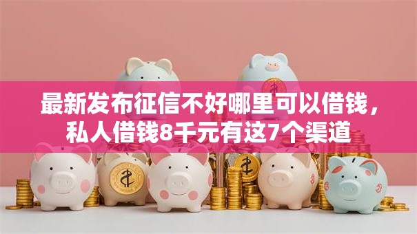 最新发布征信不好哪里可以借钱，私人借钱8千元有这7个渠道