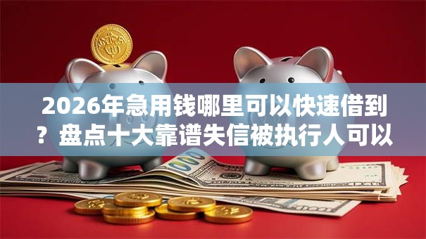 2026年急用钱哪里可以快速借到？盘点十大靠谱失信被执行人可以贷款的平台