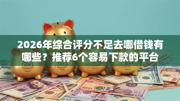 2026年综合评分不足去哪借钱有哪些？推荐6个容易下款的平台