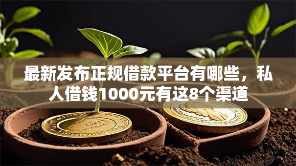 最新发布正规借款平台有哪些，私人借钱1000元有这8个渠道