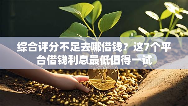 综合评分不足去哪借钱？这7个平台借钱利息最低值得一试