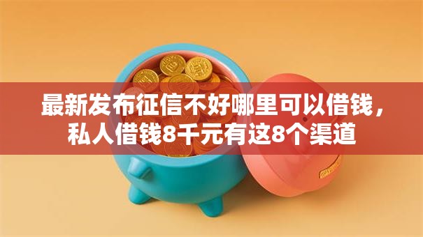 最新发布征信不好哪里可以借钱，私人借钱8千元有这8个渠道
