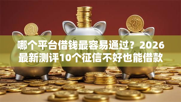哪个平台借钱最容易通过？2026最新测评10个征信不好也能借款的平台