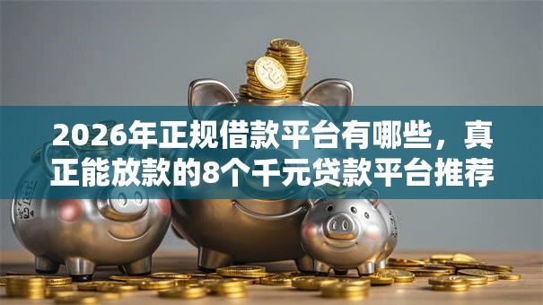 2026年正规借款平台有哪些，真正能放款的8个千元贷款平台推荐