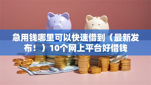 急用钱哪里可以快速借到（最新发布！）10个网上平台好借钱