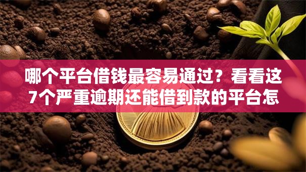 哪个平台借钱最容易通过？看看这7个严重逾期还能借到款的平台怎么样