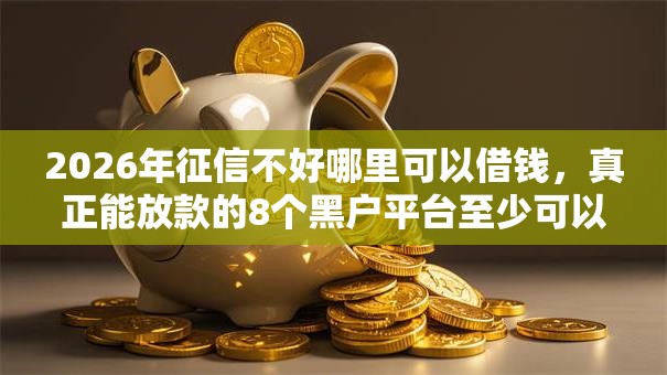 2026年征信不好哪里可以借钱，真正能放款的8个黑户平台至少可以借三万那种推荐