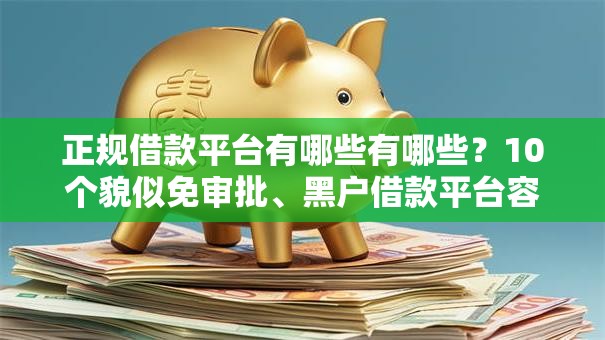 正规借款平台有哪些有哪些？10个貌似免审批、黑户借款平台容易通过审核合集