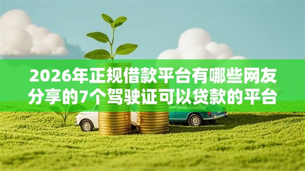 2026年正规借款平台有哪些网友分享的7个驾驶证可以贷款的平台我觉得不错！