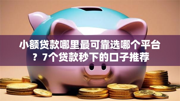 小额贷款哪里最可靠选哪个平台？7个贷款秒下的口子推荐